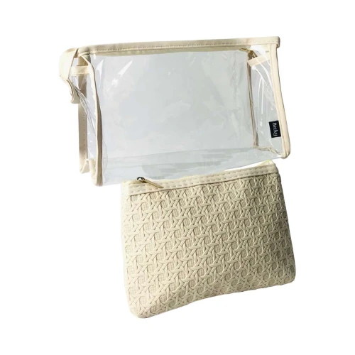 Necesser com 01 ziper kit 2 peças Necesser com 01 ziper kit 2 peças