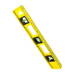 Nível de pedreiro plástico com 03 bolhas 40cm
