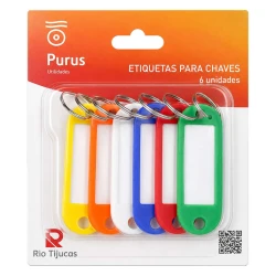 Organizador de chaves chaveiros e papel 6 peças