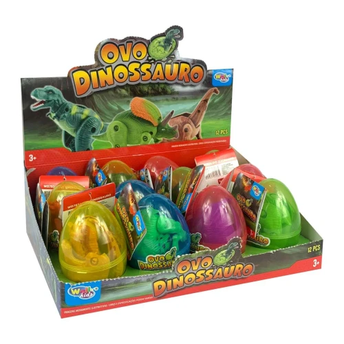 Ovo de dinossauro 08cm espécies sortidas Wellmix