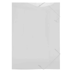 Pasta com elástico plástica mine fina cristal ACP