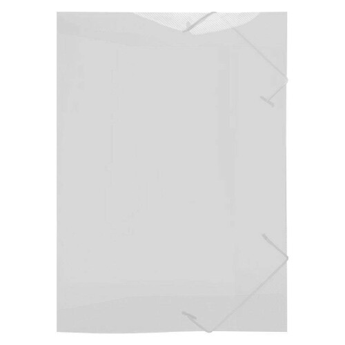 Pasta com elástico plástica mine fina cristal ACP