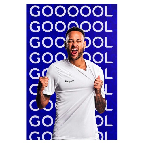Painel decorativo papel 21x31cm neymar jr com 4 unidades Painel decorativo papel 21x31cm neymar jr com 4 unidades