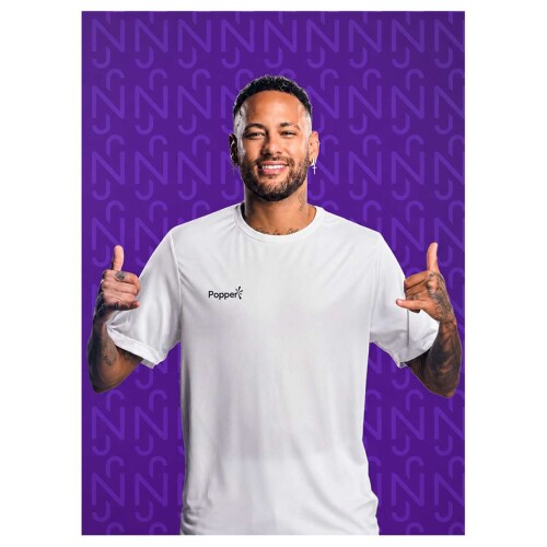 Painel decorativo papel 21x31cm neymar jr com 4 unidades Painel decorativo papel 21x31cm neymar jr com 4 unidades