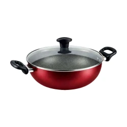 Panela caçarola antiaderente 24cm cereja