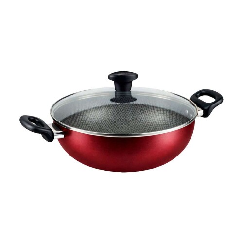 Panela caçarola antiaderente 24cm cereja