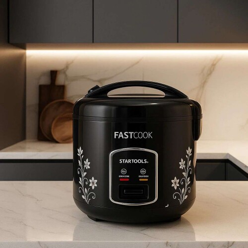 Panela elétrica para arroz 01 litro 220v/400w preta Startools