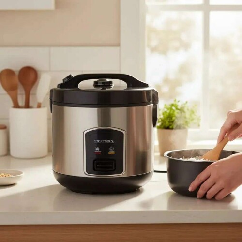 Panela elétrica para arroz 1,8 litros 220v/700w inox Startools