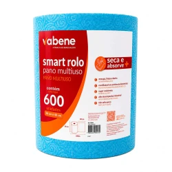Pano de limpeza multiuso 40X28cm azul rolo com 600 unidades Vabene