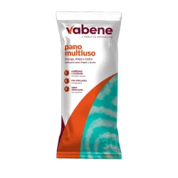 Pano de limpeza para pia multiuso 21x29cm verde rolo com 30 unidades Vabene