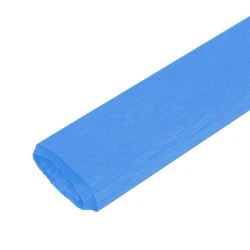 Papel crepom liso azul claro 48cmx2mt