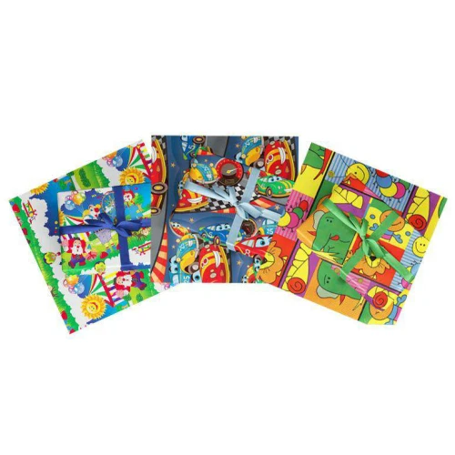 Papel de presente couche 60x100 blister infantil