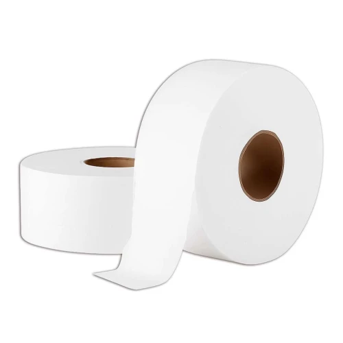 Papel higiênico rolão 300 metros branco luxo com 08 unidades Cromopel