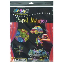Papel mágico A4 5 folhas e bastão