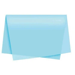 Papel seda lisa com 100 unidades 48x60cm azul claro Reipel