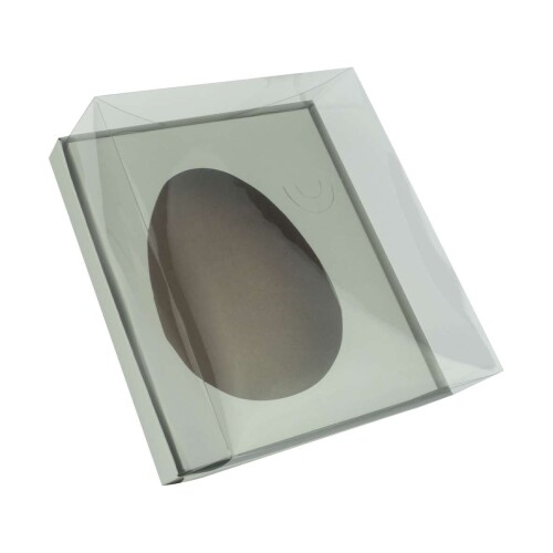 Páscoa caixa papel kraft para ovo de colher 250gr dupla face 16x16x7,5cm
