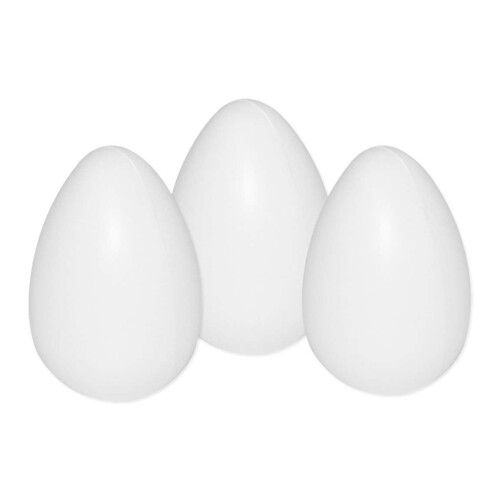 Páscoa casquinha de plástico branca com 03 unidades
