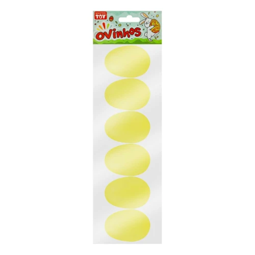 Páscoa casquinha de plástico lisa sortidas com 06 unidades