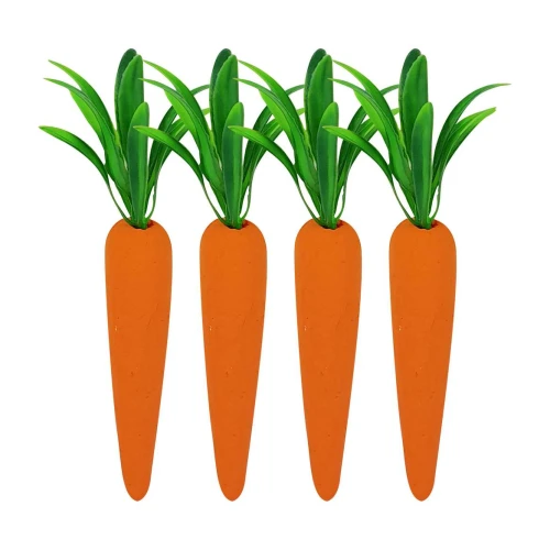 Páscoa cenoura de isopor 15cm com 04 unidades