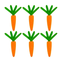 Páscoa cenoura de isopor 5cm com 06 unidades sortidas