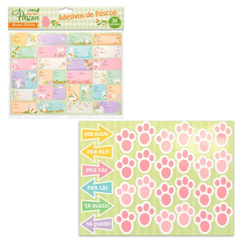 Páscoa etiqueta adesivo de/para com 30 unidades Multiart