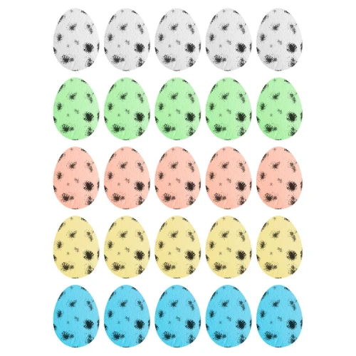 Páscoa ovos de isopor mini 03x02cm com 25 unidades colorido Multiart