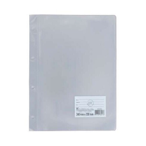 Pasta catálago plástica com 10 folhas incolor Pasta catálago plástica com 10 folhas incolor