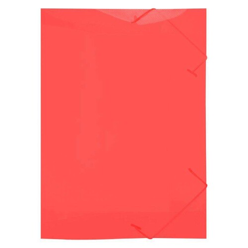 Pasta com elástico plástica mine fina vermelha ACP Pasta com elástico plástica mine fina vermelha ACP