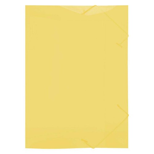 Pasta com elástico plástica ofício amarelo ACP