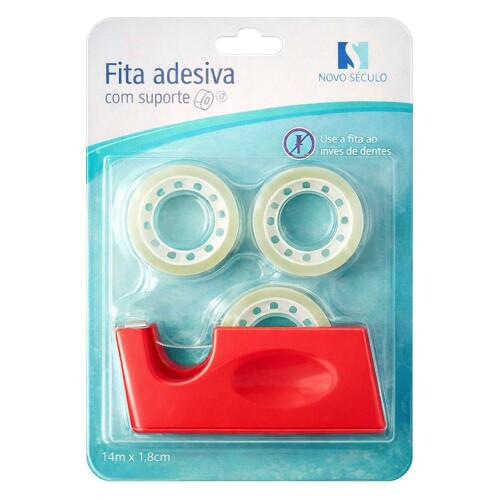 parelho para fita adesiva pequena kit com 03 fitas