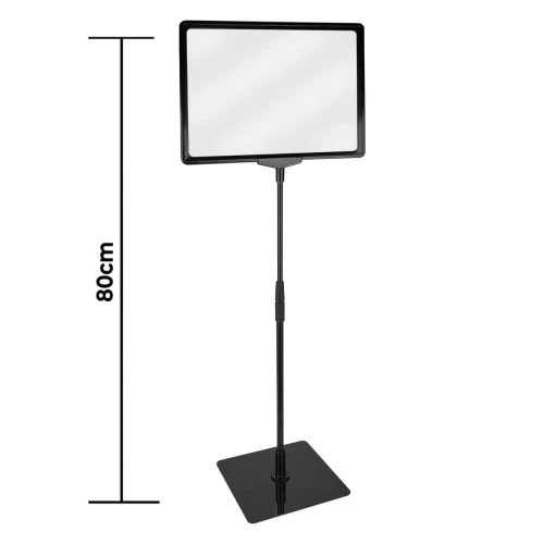 Pedestal para cartaz A4 plástico standard 80cm
