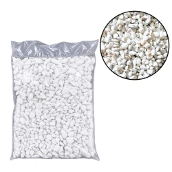 Pedrinha grossa para vaso 1kg branca