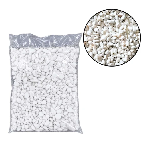 Pedrinha grossa para vaso 1kg branca Pedrinha grossa para vaso 1kg branca