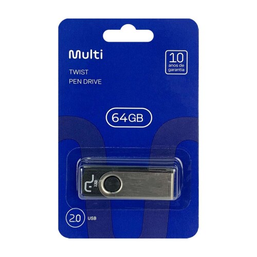 Pen drive Twist 64GB Multilaser