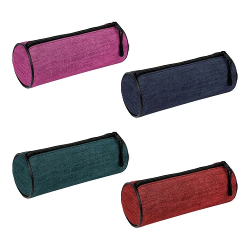 Penal com 01 zíper de lona liso sortidos Interponte