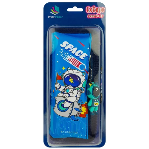 Penal com 02 zíperes Atronauta com chaveiro Interponte Penal com 02 zíperes Atronauta com chaveiro Interponte