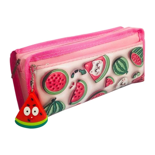 Penal com 02 zíperes Frutinhas com chaveiro Interponte