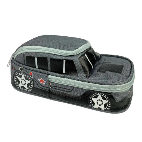 Penal com 02 zíperes de lona formato carrinho sortidos Interponte