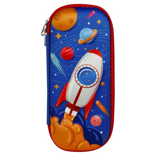 Penal com 1 ziper bichinhos auto relevo sortido