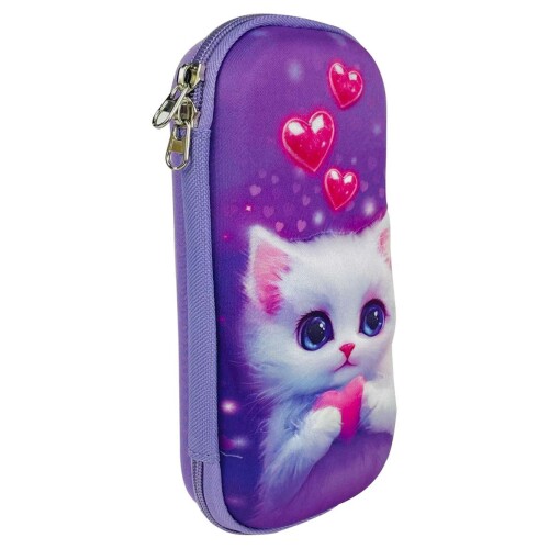 Penal com 1 ziper bichinhos auto relevo sortido