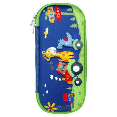 Penal com 1 ziper bichinhos auto relevo sortido Penal com 1 ziper bichinhos auto relevo sortido