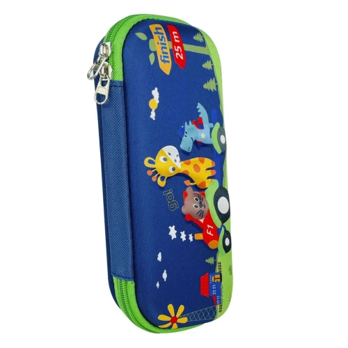 Penal com 1 ziper bichinhos auto relevo sortido Penal com 1 ziper bichinhos auto relevo sortido