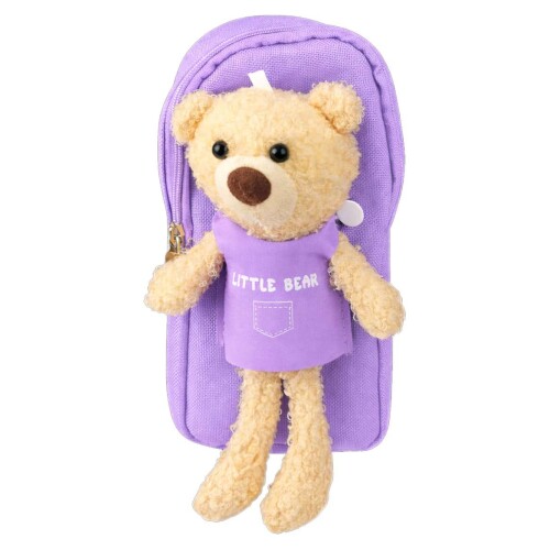 Penal com 1 ziper little bear pelúcia