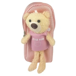 Penal com 1 ziper little bear pelúcia