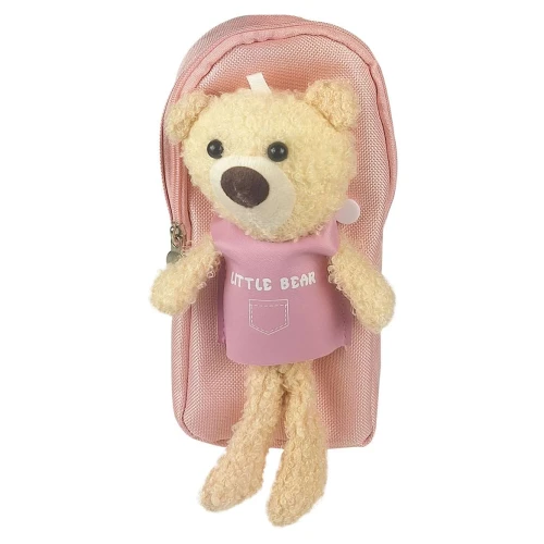 Penal com 1 ziper little bear pelúcia