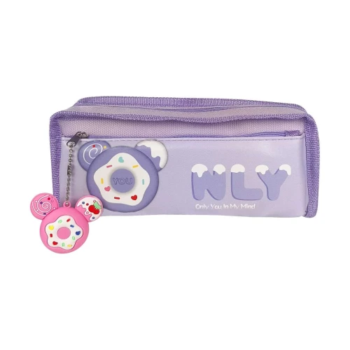 Penal com 2 ziper donuts com chaveiro Penal com 2 ziper donuts com chaveiro