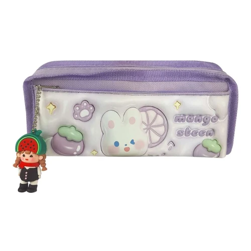 Penal com 2 ziper frutinhas com chaveiro