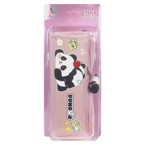 Penal com 2 ziper panda com chaveiro