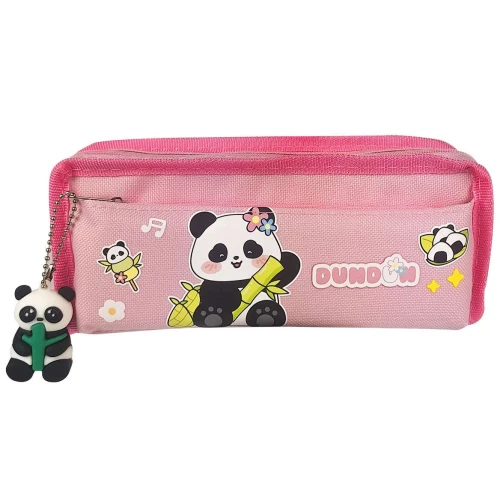 Penal com 2 ziper panda com chaveiro