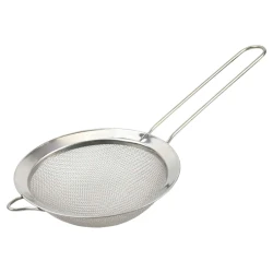 Peneira de inox cabo de metal 10cm b1090 b44